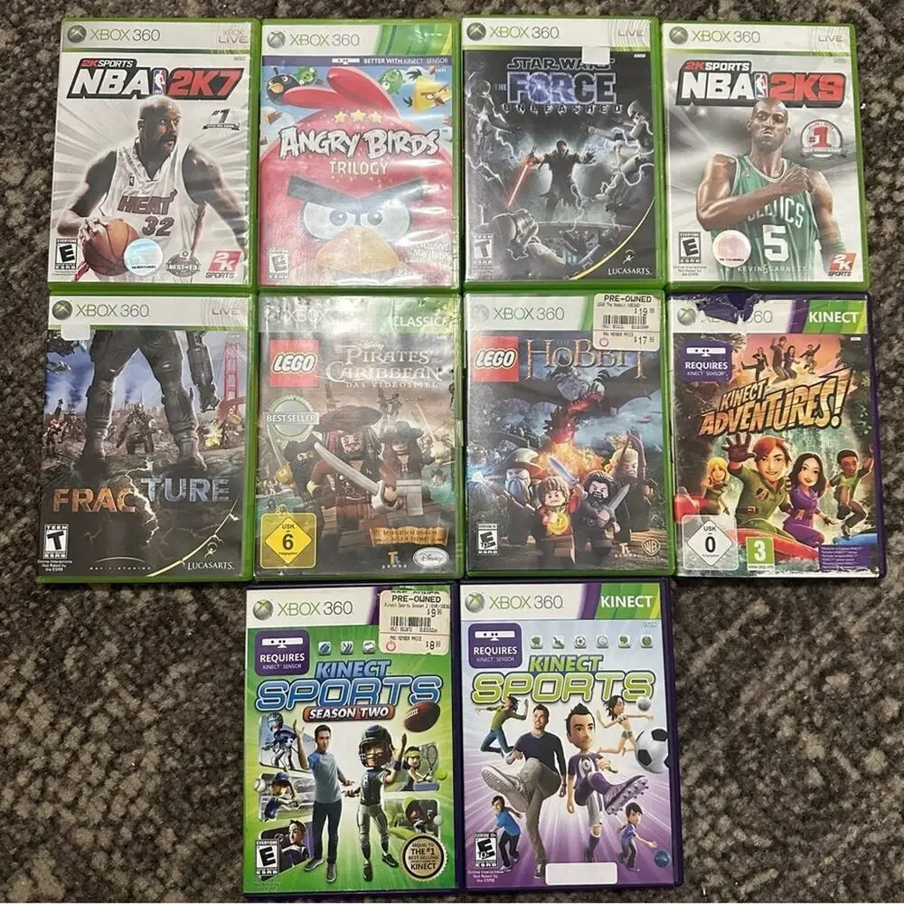 Microsoft XBOX 360 Bundle of 34 Various Video Games - TESTED